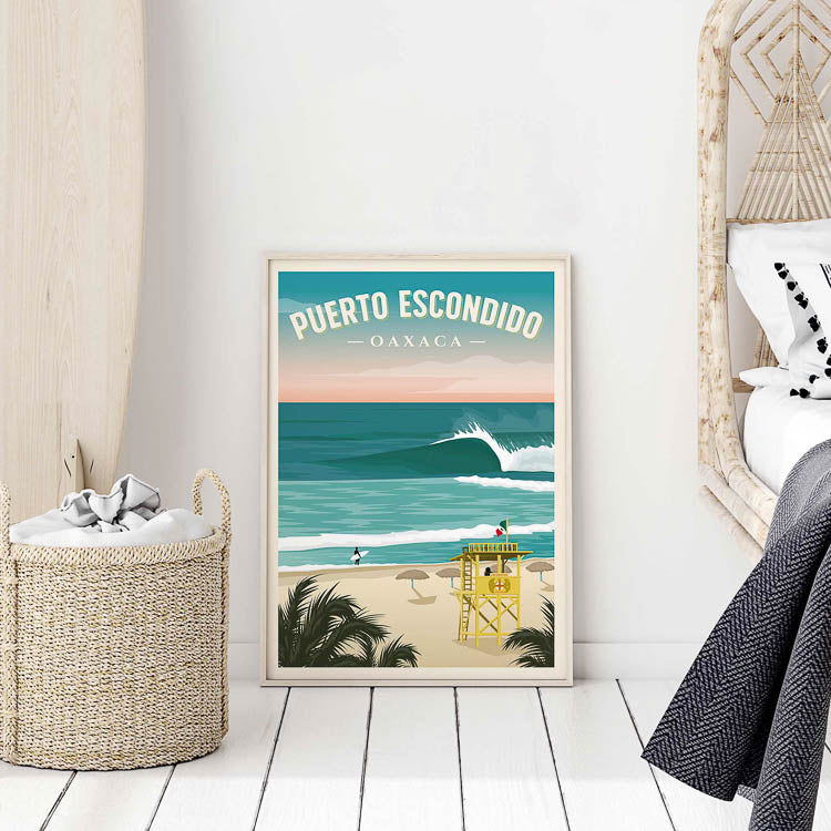 Mexico Oaxaca travel poster print