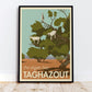 Morocco Travel Poster, Taghazout Print, The Argan Tree, Agadir City