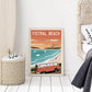 travel posters UK, beach posters uk, newquay art