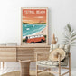 newquay surf print, coastal cottage decor, coastal art prints