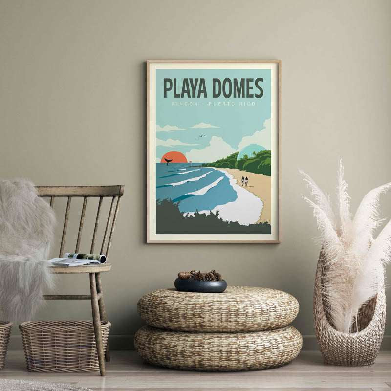 Playa Domes, Puerto Rico suurf poster