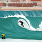 Portugal surf art, surf poster detail, surfer poster